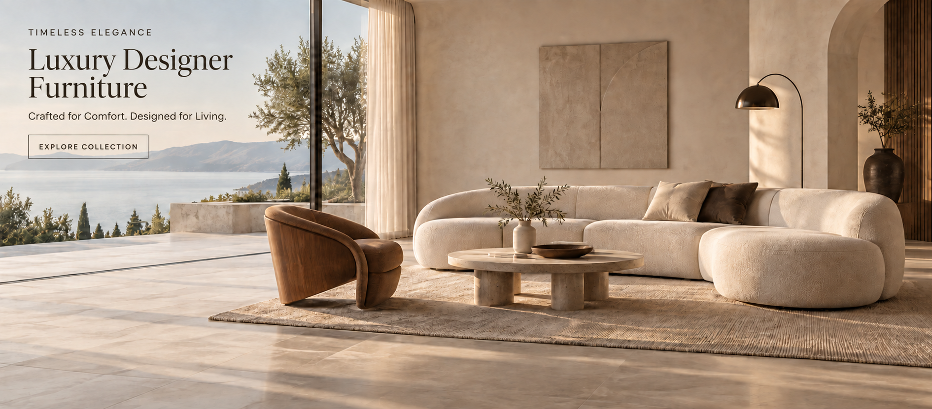 Timeless Elegance. Luxury Designer Furniture. Crafted for Comfort. Designed for Living. Explore Collection.