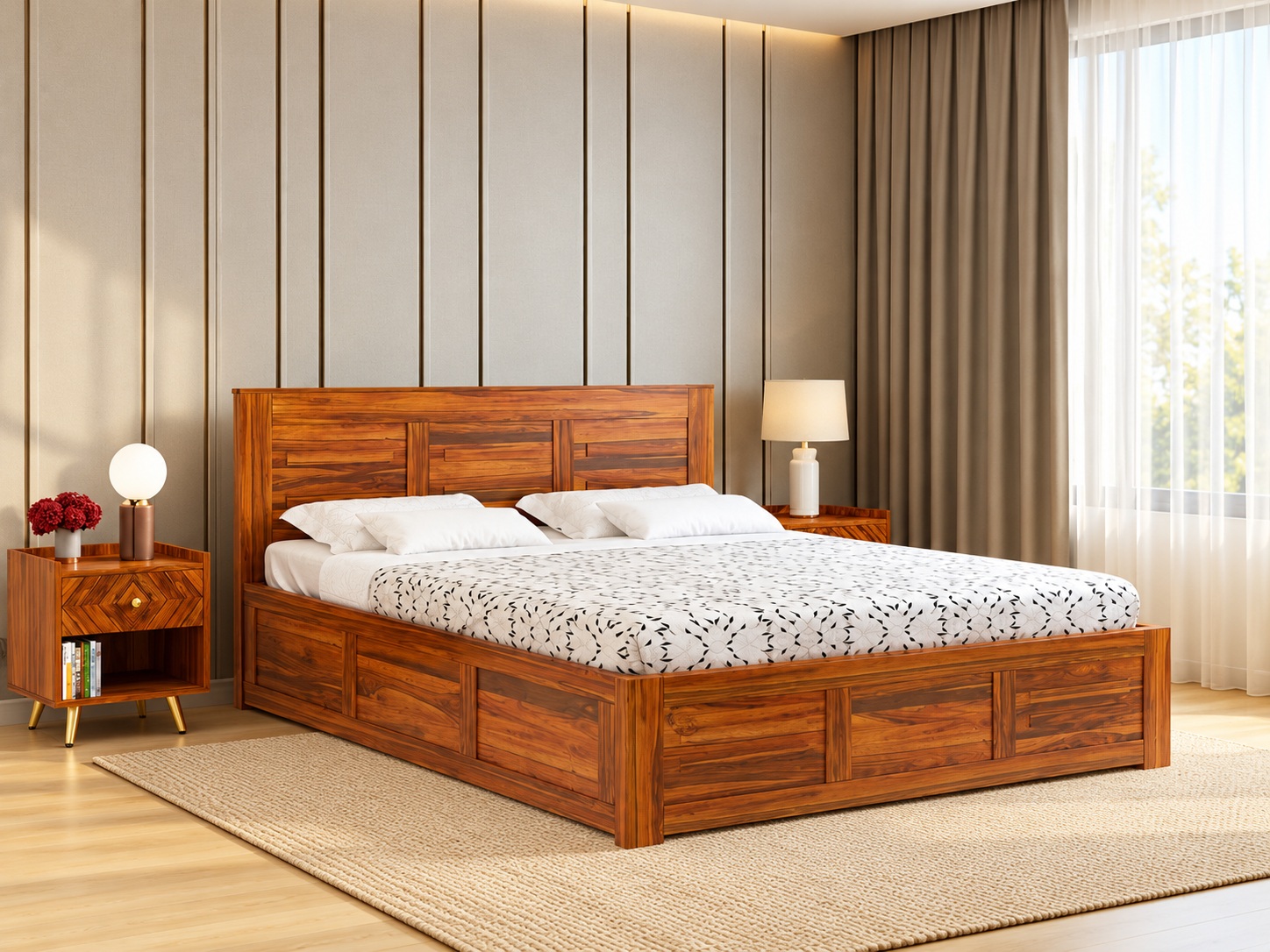 Heritage Walnut Bed