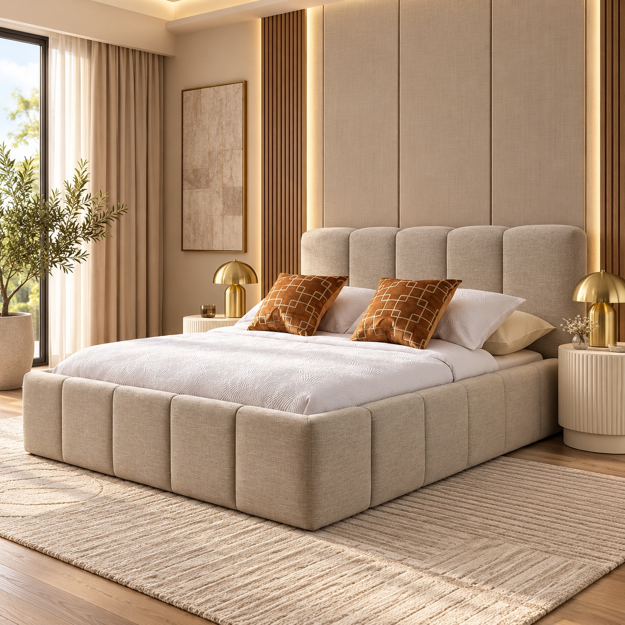 Monaco Panel Bed
