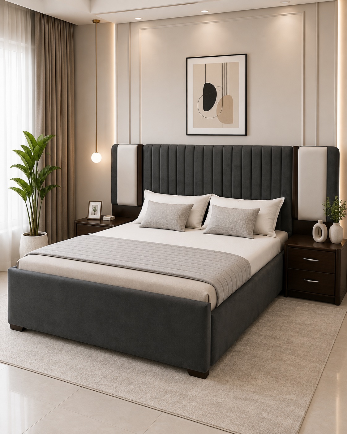 Graphite Wing Bed